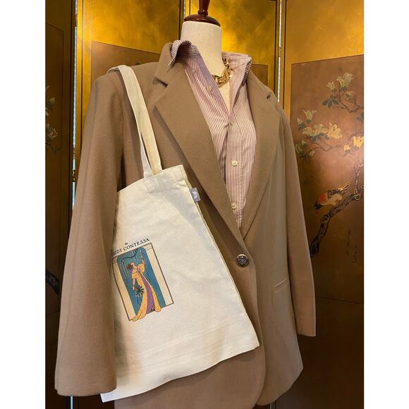 The Gaudy Contessa branded tote bag in recycled cotton - Picture 1 of 5